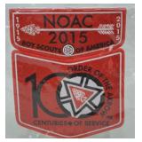 2pc NOAC 2015 Red Flap, Pocket Patch, & Button