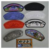 9pc Blue Water Council MI 2013 Jamboree Patch Set