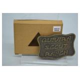 Quivira Scout Ranch, Kansas Belt Buckle In Box