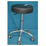 Adjustable Height Rolling Padded Stool