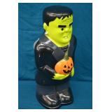 21" Heavy Stoneware Frankenstein Candle Statue