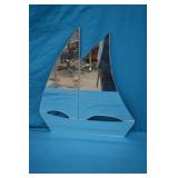 Pottery Barn 18" x 20" Sailboat Wall Mirror