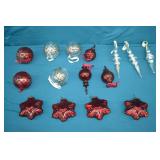 Lot Various Blown Glass & Crystal Ornaments