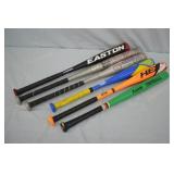 6pcs Various Youth & Little League Baseball Bats