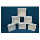 6pcs New 5.5" x 5.5" x 1.75" Deep Shadow Boxes