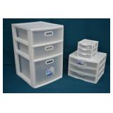 3 Sterilite 3 Drawer Organizer Units