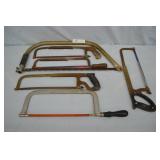 Lot Various Vintage Hand and Hack Saws