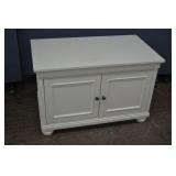 Pottery Barn Off White Wood Media Center Cabinet