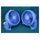 2 Honeywell Model HT900L 9" Desk Fans