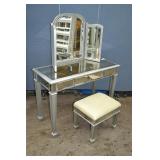 Pier 1 Imports Hayworth Mirrored Vanity & Stool