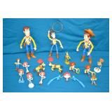 Lot Toy Story Woody, Jessie, Bullseye Action Figs
