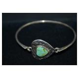 Boma Sterling Silver & Turquoise Heart Bracelet