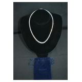 Stauer 16' Sterling & Brilliant CZ Stone Necklace