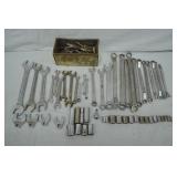Lot Misc Wrenches, Sockets, & Tools