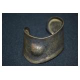 1980s Modernist Sterling Silver Cuff Bracelet