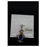 Jezlaine Sterling September Birthstone Charm