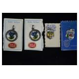 4pcs Vintage West German 80% Silver Charms