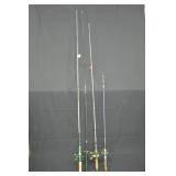 4pcs Various Fishing Rods All With Reels