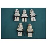 5pcs Various Star Wars Troopers Lego Mini Figures