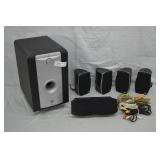 5pc Athena Surround Sound Speakers & Subwoofer