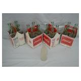 4 Four Pack Mexican Glass Coca Cola Bottles