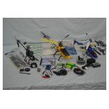 Lot Used Radio Controlled Helicopters & Accs