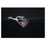 Sterling & CZ Stone Size 9 Ring
