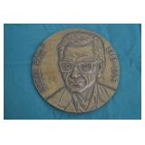 3-1/2' Solid Brass Paul Erdos Commemorative Medal
