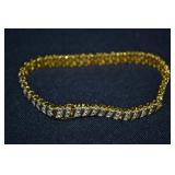 7-1/2' Sterling Silver & Diamond Tennis Bracelet