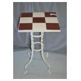 13" Square x 22" Tal Tile Top Wrought Iron Table