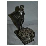 Vintage Cast Iron Art Deco Incense Burner