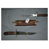 Antique Indian 3pcs meat Carving Set