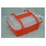 1970s Tupperware Pack N Carry Red Lunch Box Kit