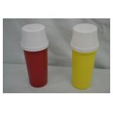 1970s Tupperware Ketchup & Mustard Dispensers