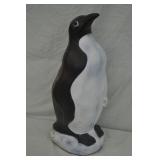 22" Tall Penguin Plastic Blow Mold Outdoor Deco