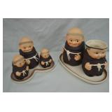1950s West German Goebel Friar Tuck C&S - S&P Set