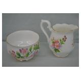 Royal Albert English China Prairi Rose Cream/Sugar