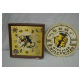 University of Michigan Wall Clock & Thermometer