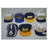 7pcs Unused University of Michigan Ball Caps