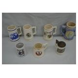 7pcs Various Novelty Mini Beer Stein Style Mugs