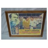 Print of 1949 Movie Poster Pride of the Yankees