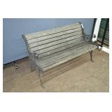 50" Long Cast Iron Leg Park Bench