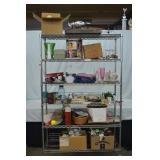Shelf Lot Houseware, Antiques, Smalls, And More