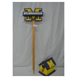 University of Michigan Planter Sign & Birdhouse