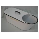 1930s Porcelain Enameled Foot Bath Sterilizer Pan