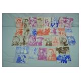 30+pc Reproduction Western Actor Exhibit Cards
