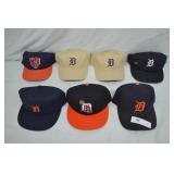 7pcs Various Detroit Tigers Baseball Ball Caps