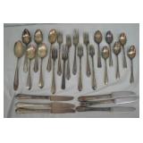Lot Various Antique Silver Plate Flatware