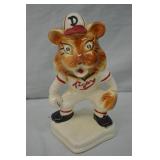 1950s Stanford Pottery 7" Det Tigers Mascot Statue