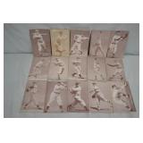 15pcs 1940s Baseball 3.5" x 5.5" Exhibit Cards